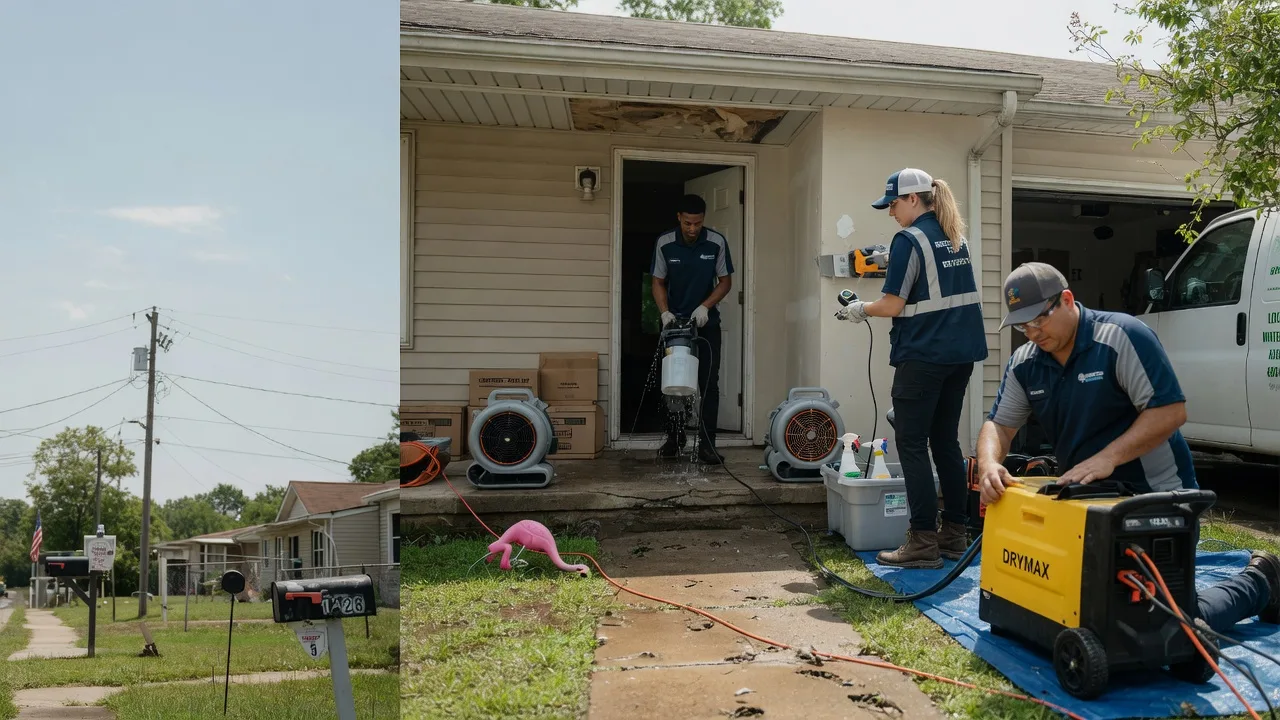 Storm Damage Water Removal in Memphis, TX near me